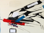 090110 Compression_18x36_acrylic on canvas_andrea schoening_medium